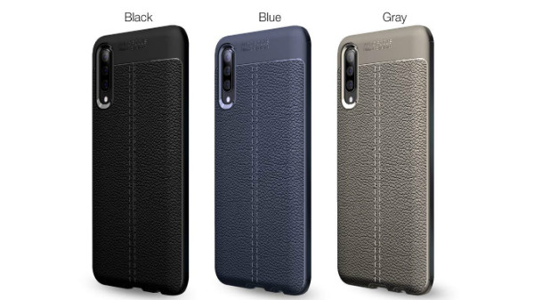Golden Sand Slim Drop Tested Leather Texture Shockproof Armor TPU for Samsung A50