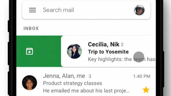 Google introduces new customizable swipe gesture in Gmail on iOS