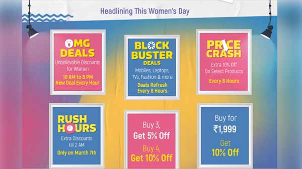 Flipkart Women's Day Sale starts from March 7: Offers, discounts and m