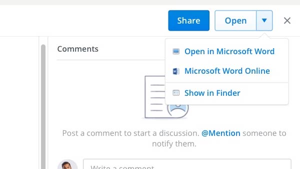 Edit Office Documents in Dropbox