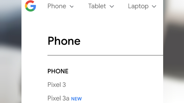 Google Pixel 3a spotted on Google Store website