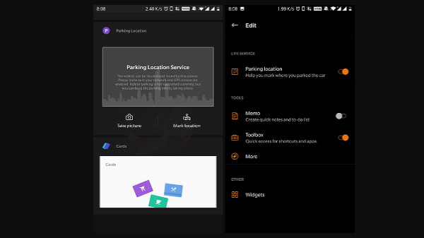 OnePlus Launcher can save your car parking location