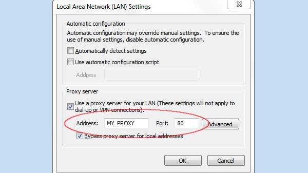 proxy server settings proxy server settings