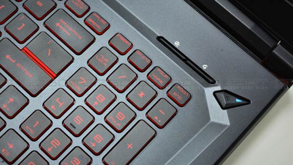 Keyboard and touchpad