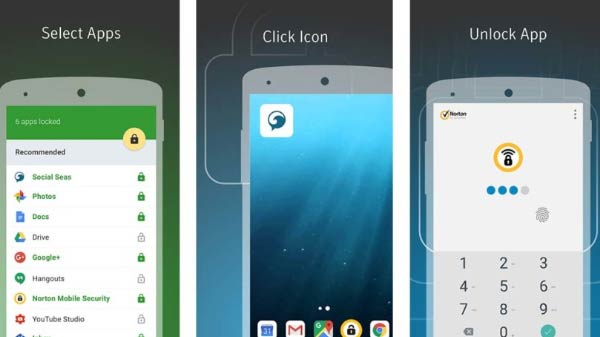 Certain Apps can be locked using certain apps