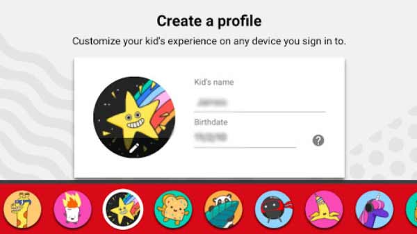 Different User Profile should be Created for your Children