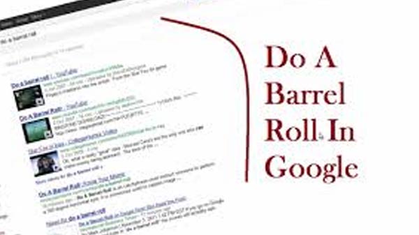 Do a barrel roll while doing the search
