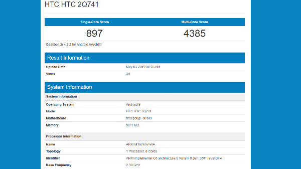 HTC might soon launch an entry-level smartphone with 6 GB of RAM