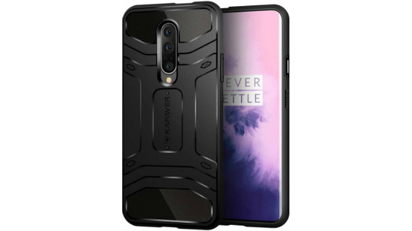 KAPAVER Case Tough Rugged Solid Black Shock Proof Slim Armor