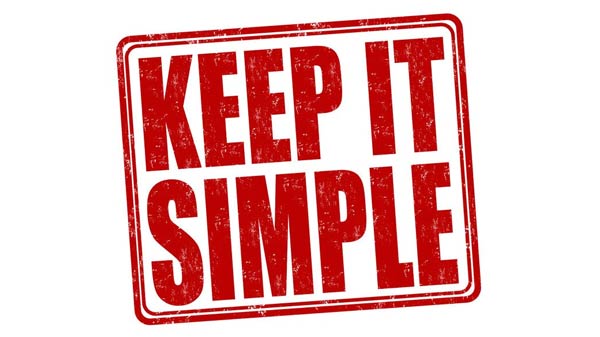 Keeping things simple