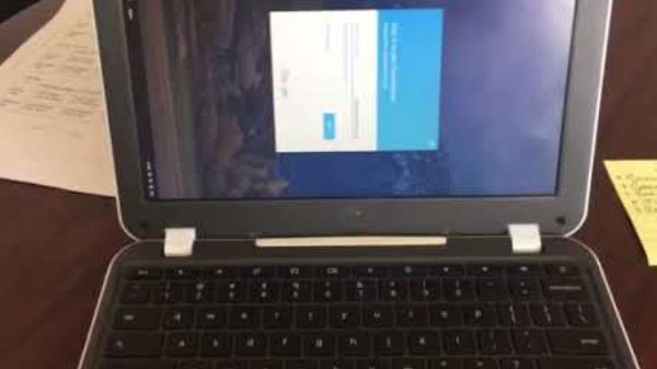 Rotate the screen on a Chromebook