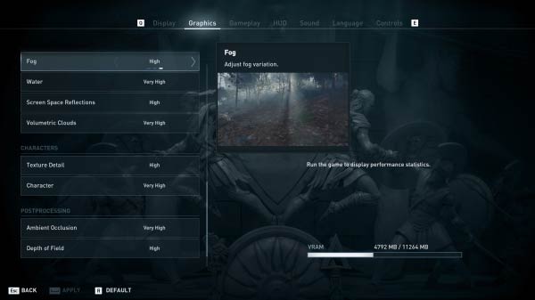 Turn down the graphics