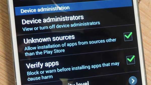 Turning Off Installation from Unknown Sources