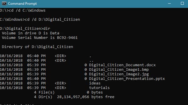 Using Command Prompt