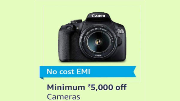 No Cost EMI on Cameras