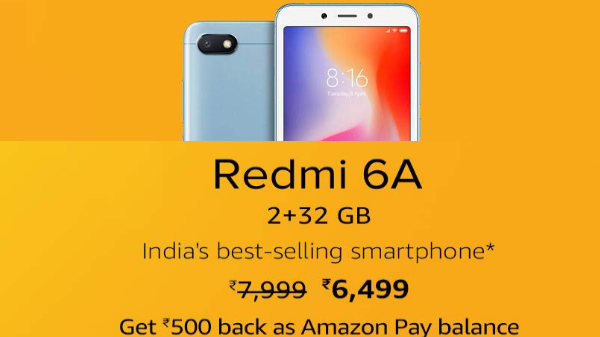 16% off on Redmi 6A