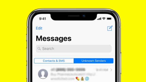 Search for contacts from Messages