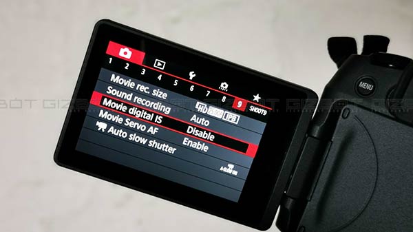 Tiltable Touch-enabled LCD That Can Be Used To Set Focus