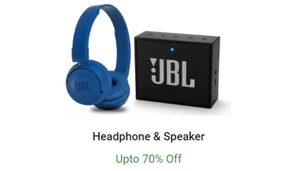 50% off on Head Phones and Speakers
