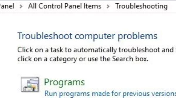 Run Troubleshooter
