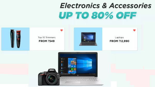 Upto 80% off on Electronics and Accessories 