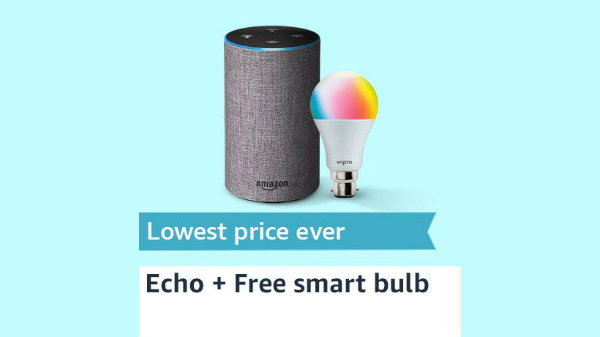 Echo + Free smart bulb