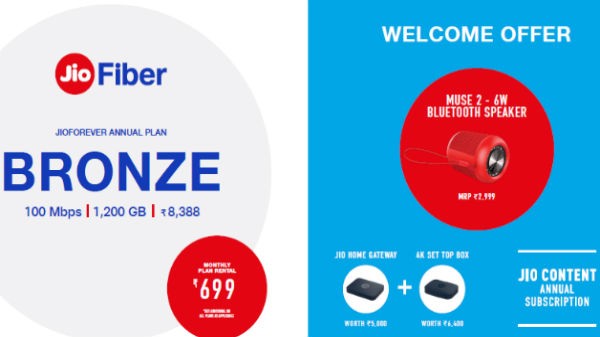 Jio Fiber Bronze Plan – Annual Subscription 