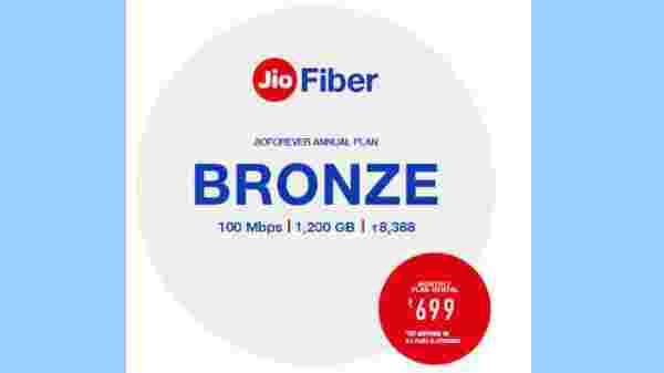 Jio Fiber Rs. 699 Bronze Plan 