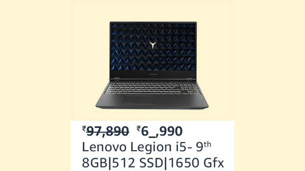 Lenovo Legion i5 - 9th Gen At Rs. 60,990
