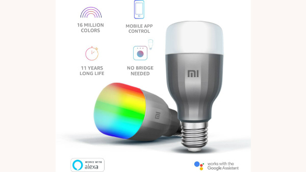 Mi WiFi 10 W LED (White and Color, E27 Base) Smart Bulb