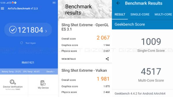 Realme XT- Benchmark Tests