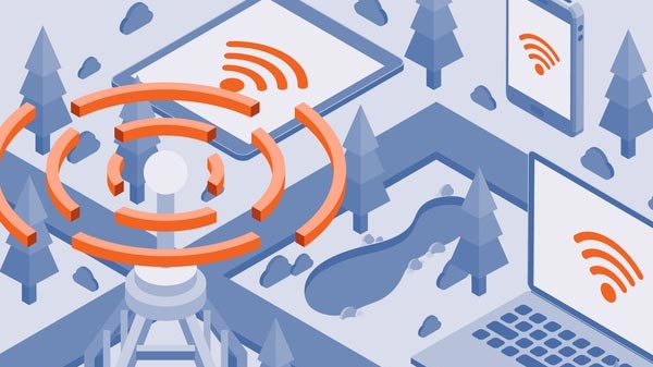 Using the least congested wireless channel