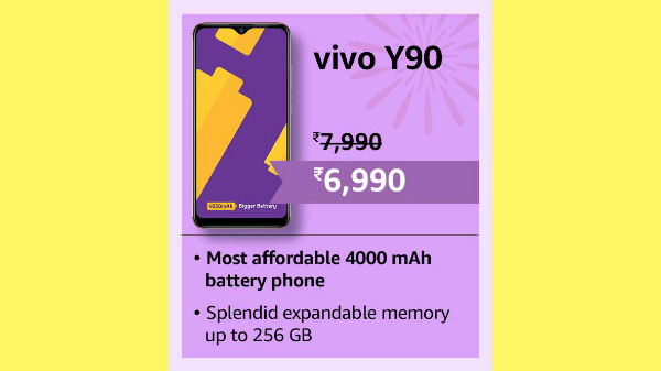 Vivo Y90 At Rs. 6,990