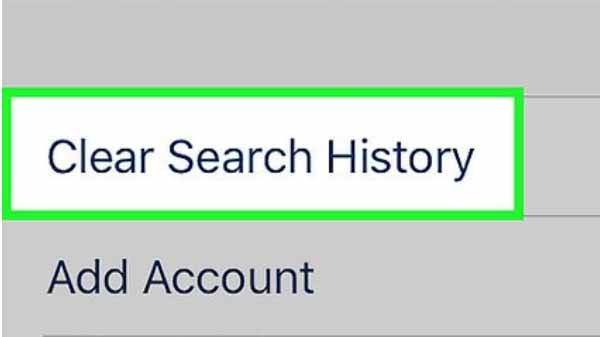 Clear the Instagram search history: