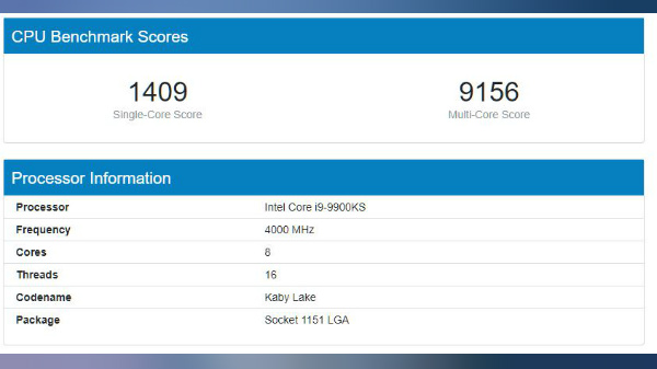 Intel To Launch Its Super-Efficient 5.0GHz Core i9-9900KS CPU