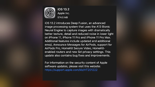 iOS 13.2 With Deep Fusion Released For iPhone 11 Series