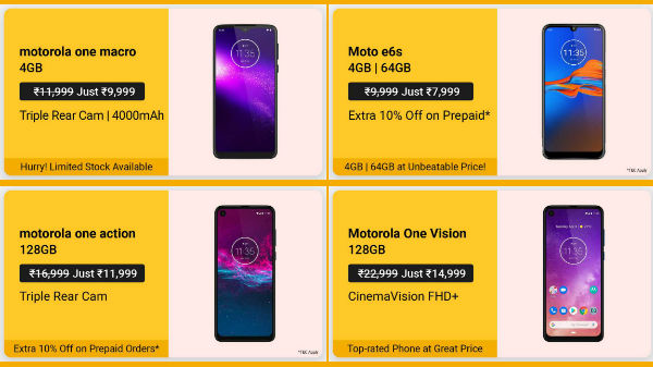 Motorola Smartphones Available On Offers