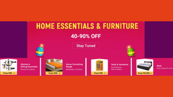 Up To 40% To 90% Off On Home Essentials