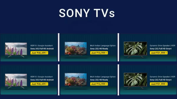 Up To 45% Off On Sony TVs