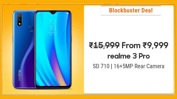 37% Off On Realme 3 Pro
