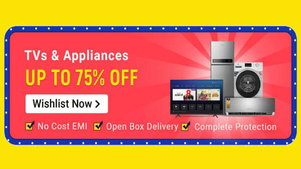 Up To 75% Off On TVs And Appliances