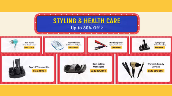 Up To 80% Off On Styling And Health Care