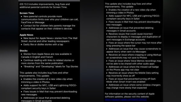 iOS 13.3 Is Here: New Features And Bug Fixes Explained