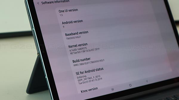Samsung Galaxy Tab S6 Software 
