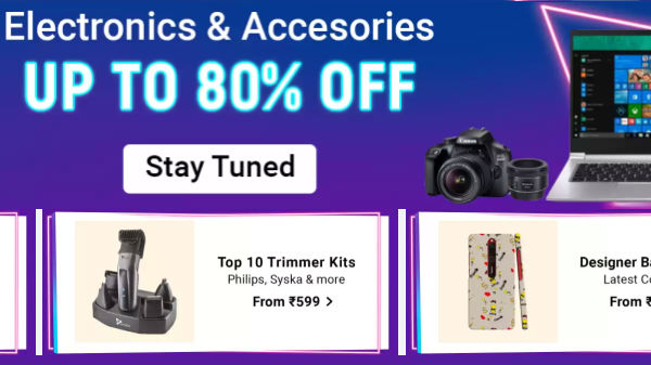 Up To 80% Off On Electronics And Accessories