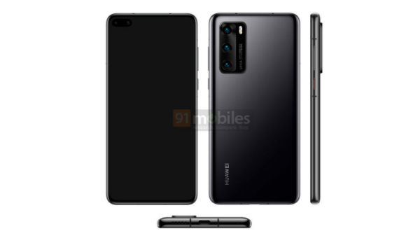 Huawei P40 Pro Leak Render Suggest Dual Punch-Hole Camera Display Huawei P40 Pro Leak Render Suggest Dual Punch-Hole Camera Display