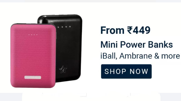 Mini Power Banks Starts From Rs 449