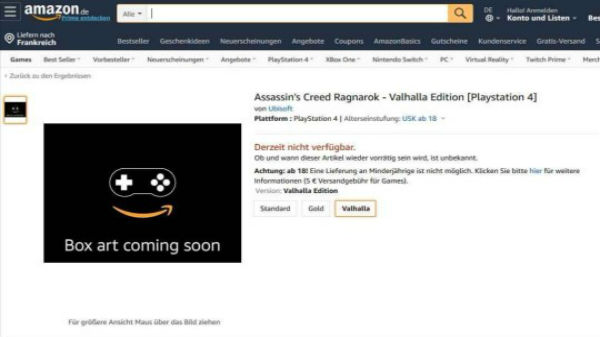 New Assassin’s Creed Game Spotted On Amazon