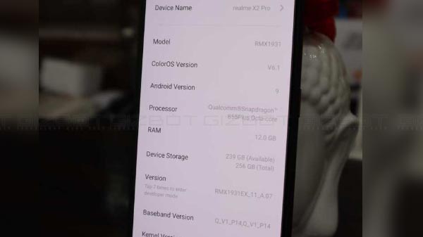 Realme X2 Pro Master Edition Specifications