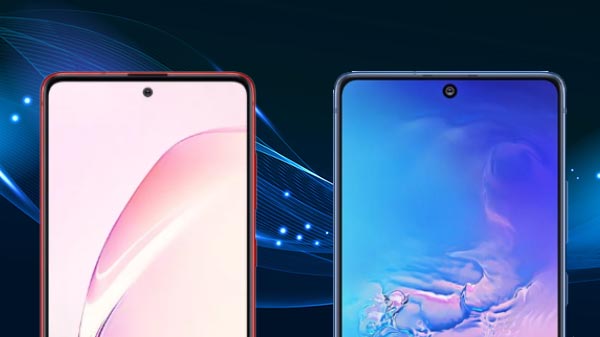 Samsung Galaxy S10 Lite Vs Galaxy Note 10 Lite: Display And Design